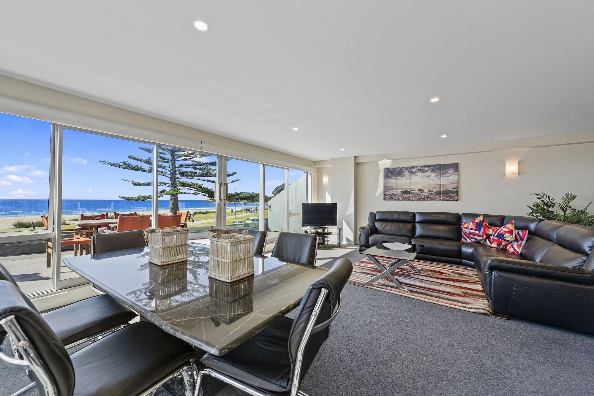 Pavilion Beachfront Apartments Mount Maunganui Kültér fotó
